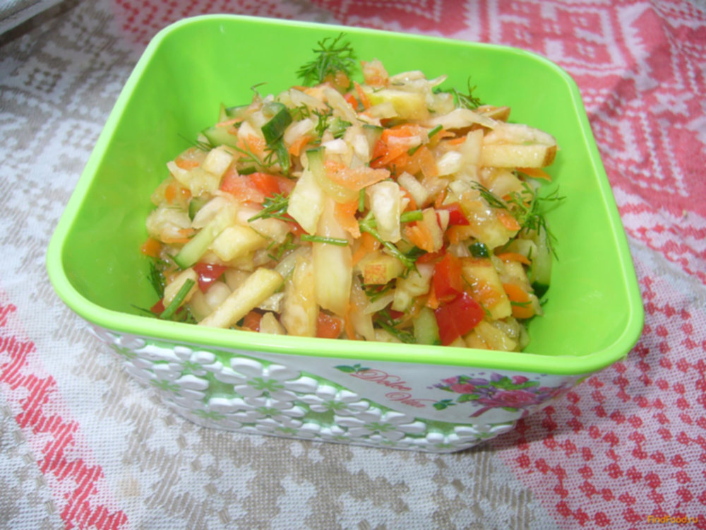 Salad From Sauerkraut With Apples